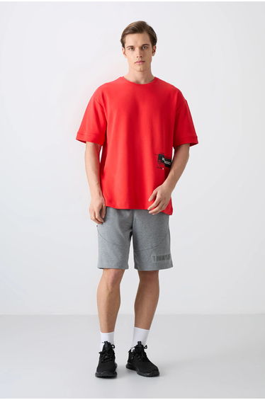 TOMMY Oversized Cotton-Blend Crew Neck T-Shirt