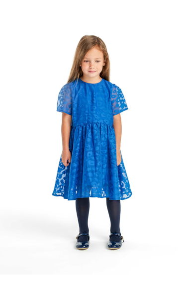 Girls Jacquard Organza Party Dress