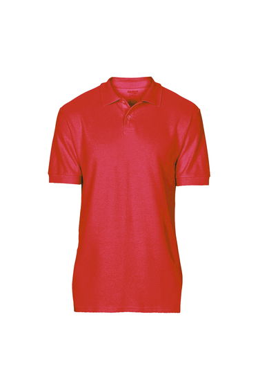 Gildan Softstyle Mens Short Sleeve Double Pique Polo Shirt - Red