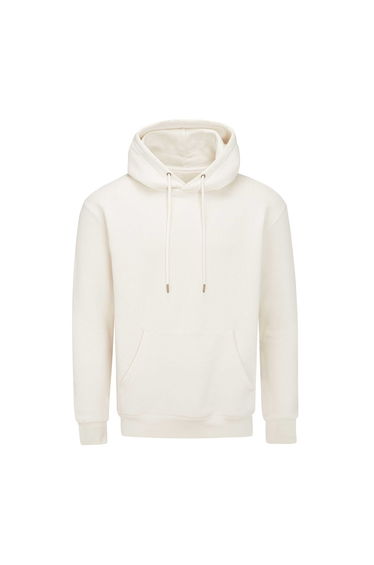 Mantis Unisex Adult Essential Organic Drawstring Hoodie - Natural