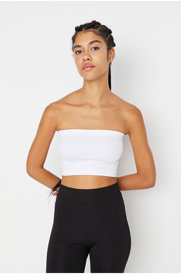Sports Bra - White - Plain
