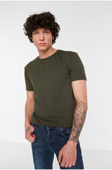 T-Shirt - Khaki - Regular fit
