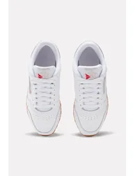 Classic Leather Trainers - White/Grey - 2