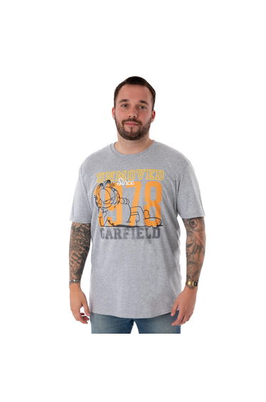 Garfield Mens Unmoved Since 1978 Short-Sleeved T-Shirt - Grey Marl