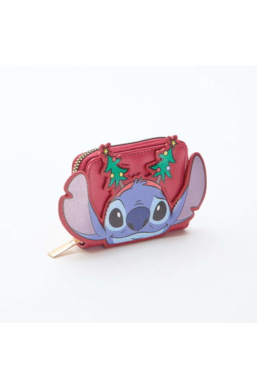 Disney 'Stitch' Animated Christmas Coin Purse RED