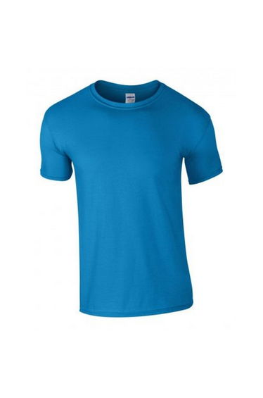 Gildan Mens Soft Style Ringspun T Shirt - Sapphire