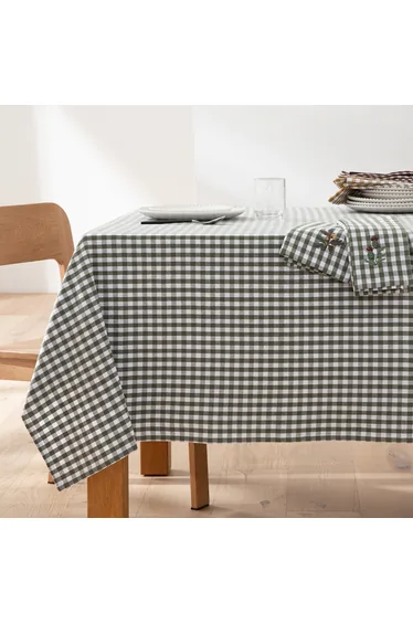 مفرش طاولة قطن كاروهات