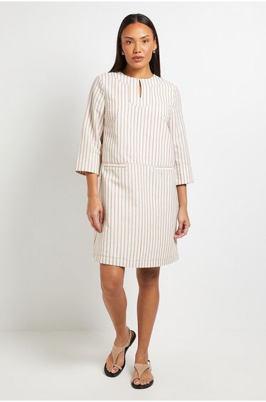 Trapeze Stripe Tunic Dress
