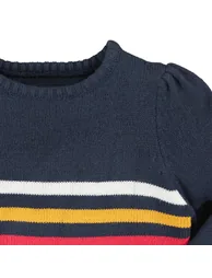 Striped Jumper/Sweater Dress - 4