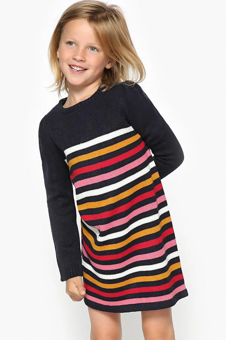 Striped Jumper/Sweater Dress