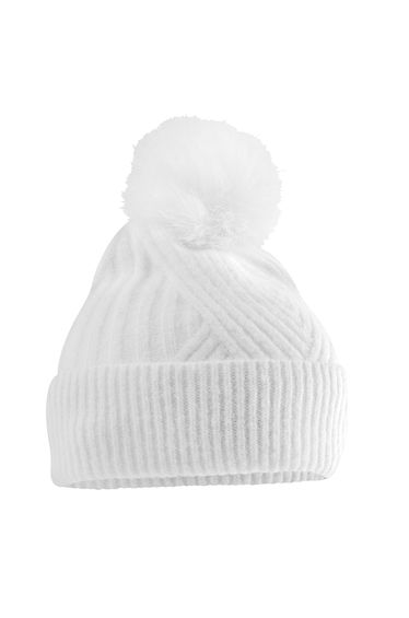 Beechfield Snow Luxe Beanie - White