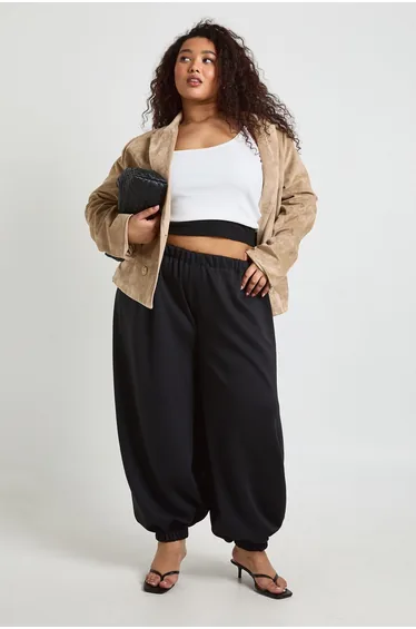 Plus Balloon Trouser - black