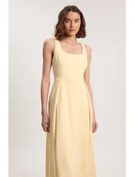 Petite Tailored Full Skirt Midi Dress - 1