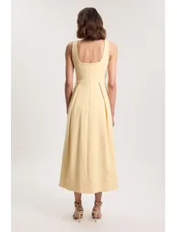 Petite Tailored Full Skirt Midi Dress - 2