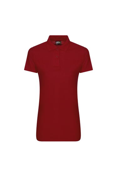 Pro RTX Womens/Ladies Pro Polyester Polo - Red