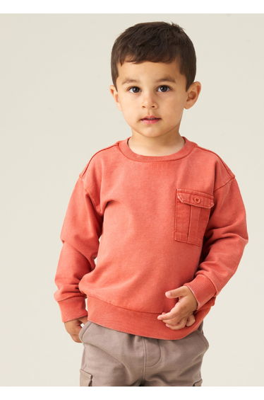 Enzo Utility Sweatshirt - Orange