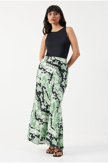 Premium Satin Midaxi Skirt