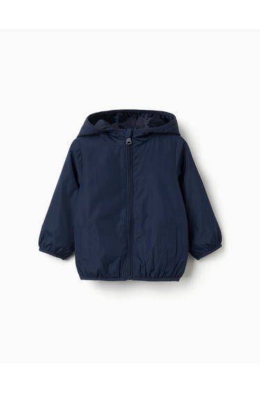 WINDBREAKER PONGEE, DARK BLUE, 12/18M