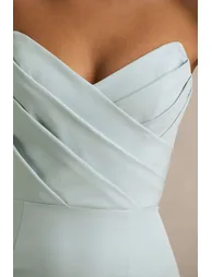 فستان ماكسي مزموم لون أزرق - 5