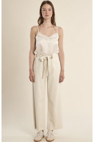 Belted Straight Trousers