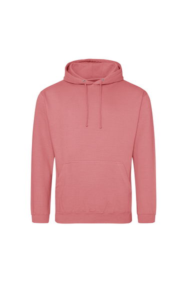 Awdis Unisex College Hooded Sweatshirt / Hoodie - Dusty Rose