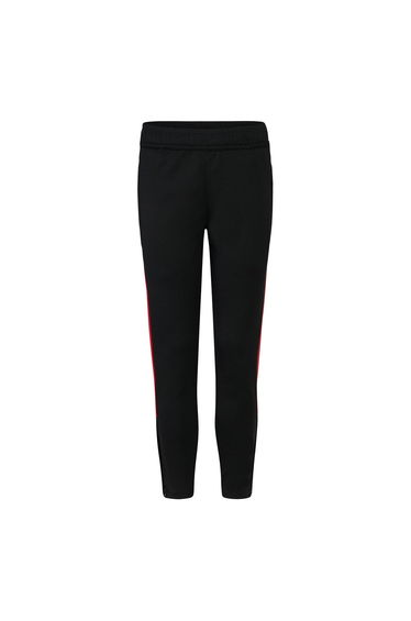Finden & Hales Childrens/Kids Boys Knitted Tracksuit Pants - Black/Red