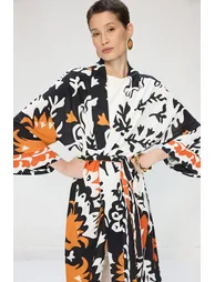 PATTERNED MAXI KIMONO - 2