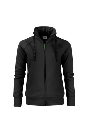 Printer Womens/Ladies Jog Sweat Jacket - Black