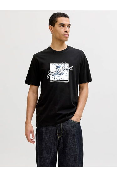 Black Honolulu Graphic Crew Neck T-Shirt