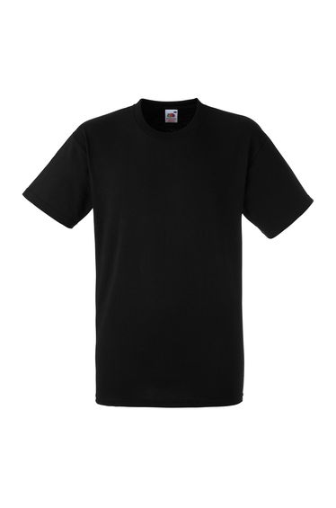Fruit Of The Loom Mens Heavy Weight Belcoro® Cotton Short Sleeve T-Shirt - Black