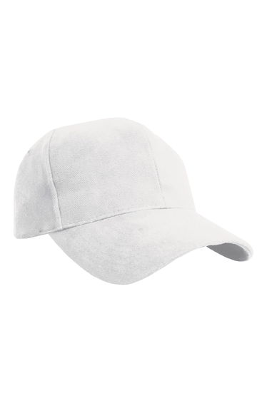 Result Pro Style Heavy Brushed Cotton Baseball Cap - White