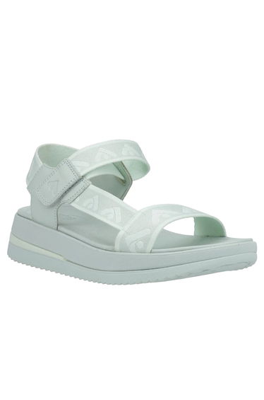 FitFlop Womens/Ladies Surff Leather Detailing Backstrap Sandals - Sagebrush Green