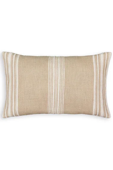 غطاء وسادة ديكور كتان/ قطن مستطيل