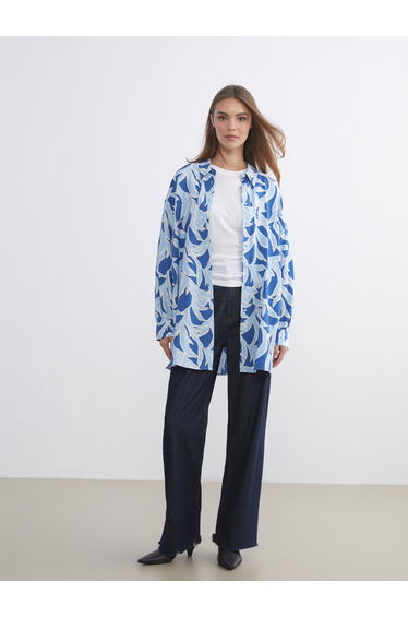Patterned Women's Tunic Shirt
