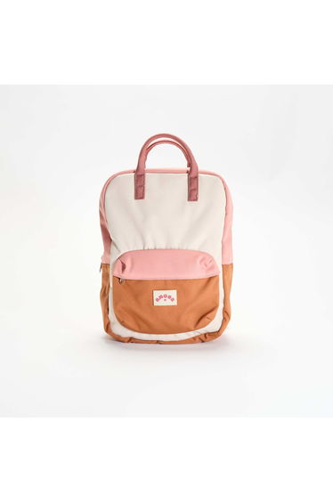 Color block backpack BEIGE