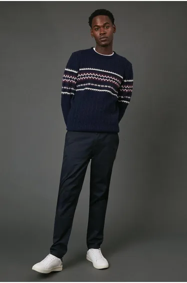Navy Cable Jumper