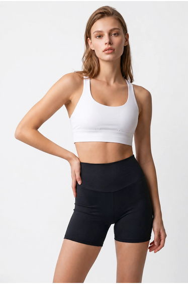 MIXRAY High-Waist Skinny Cycling Shorts