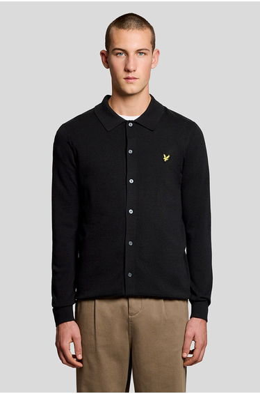 Cotton Knitted Shirt Black