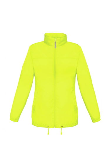 B&C Womens/Ladies Sirocco Lightweight Windproof, Showerproof & Water Repellent Jacket - Ultra Yellow