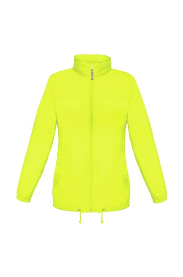 B&C Womens/Ladies Sirocco Lightweight Windproof, Showerproof & Water Repellent Jacket - Ultra Yellow