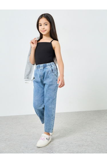 Girls Cotton Solid Vest