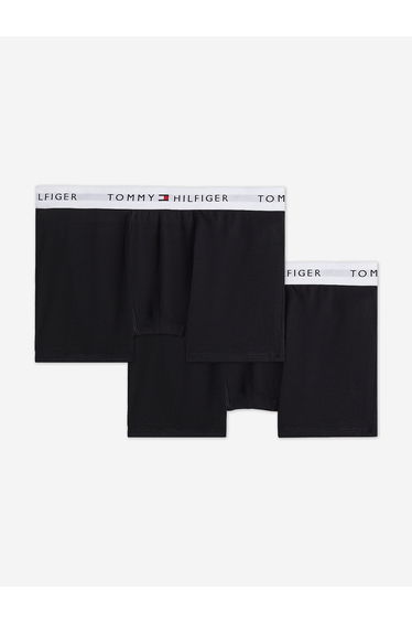 Tommy Hilfiger Boys 2 Pack Boxer Shorts Set in Black