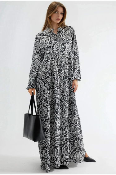Comfortable Patterned Maxi Dress