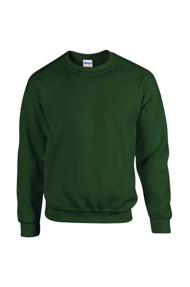 Gildan Childrens Unisex Heavy Blend Crewneck Sweatshirt (Pack Of 2) - Forest Green