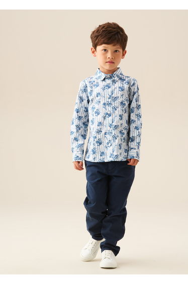 Ollie Stripe Floral Shirt