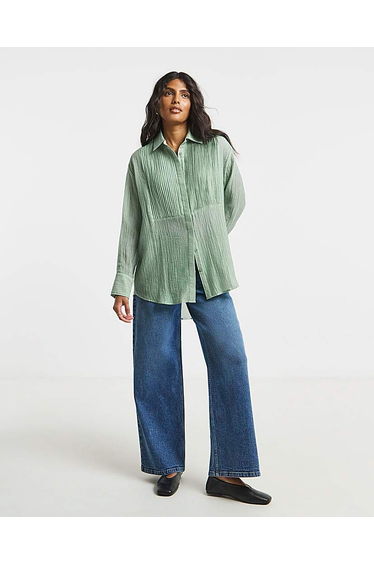 Pintuck Tuxedo Shirt