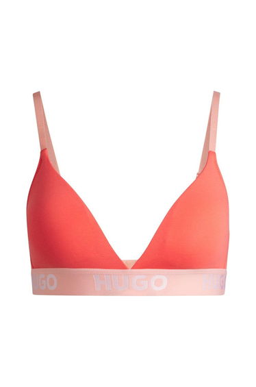 Hugo Triangle Bra Sporty Logo Red