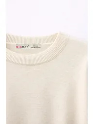 MIXRAY Oversized Ribbed Knit Sweater - 1