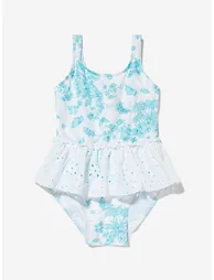Girls Butterlies Swimsuit in Blue