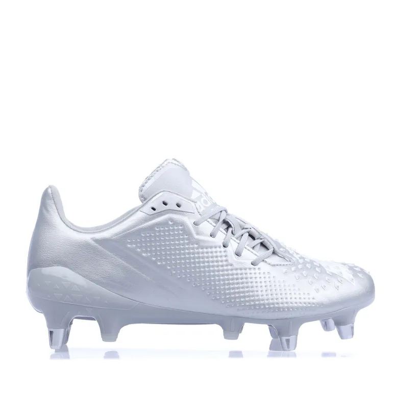 Men's adidas Predator Malice Rugby Boots in Silver